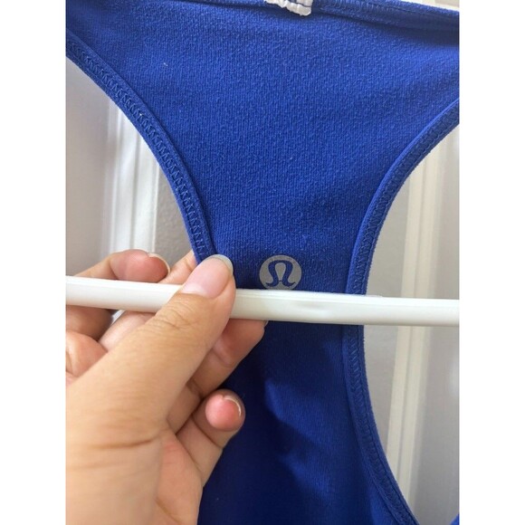 Lululemon Womens Navy Athletic Racerback Tank  ABOUT XS - Picture 4 of 8